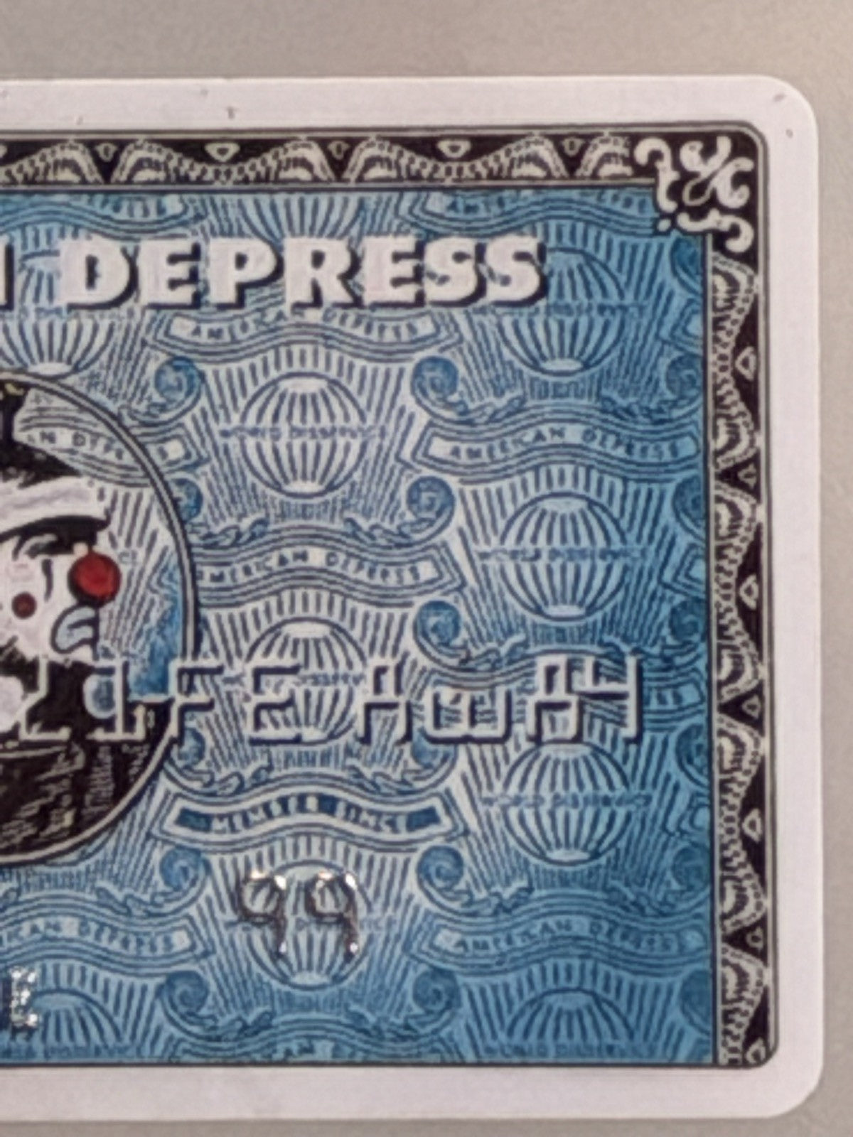 D*FACE x BANKSY American Depress 2015 Dismaland Custom Framed Credit Card Art