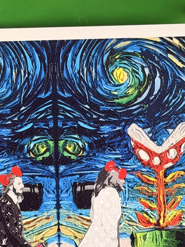 Death NYC Death Is Free Beatles Abbey Road LV Starry Night Mario Signed Print