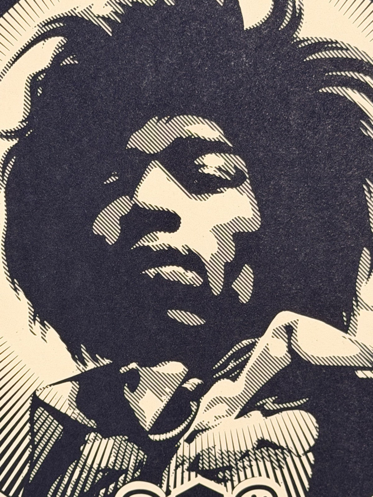 Shepard Fairey Jimi Hendrix Hear My Freedom SIGNED Obey Records Print RARE