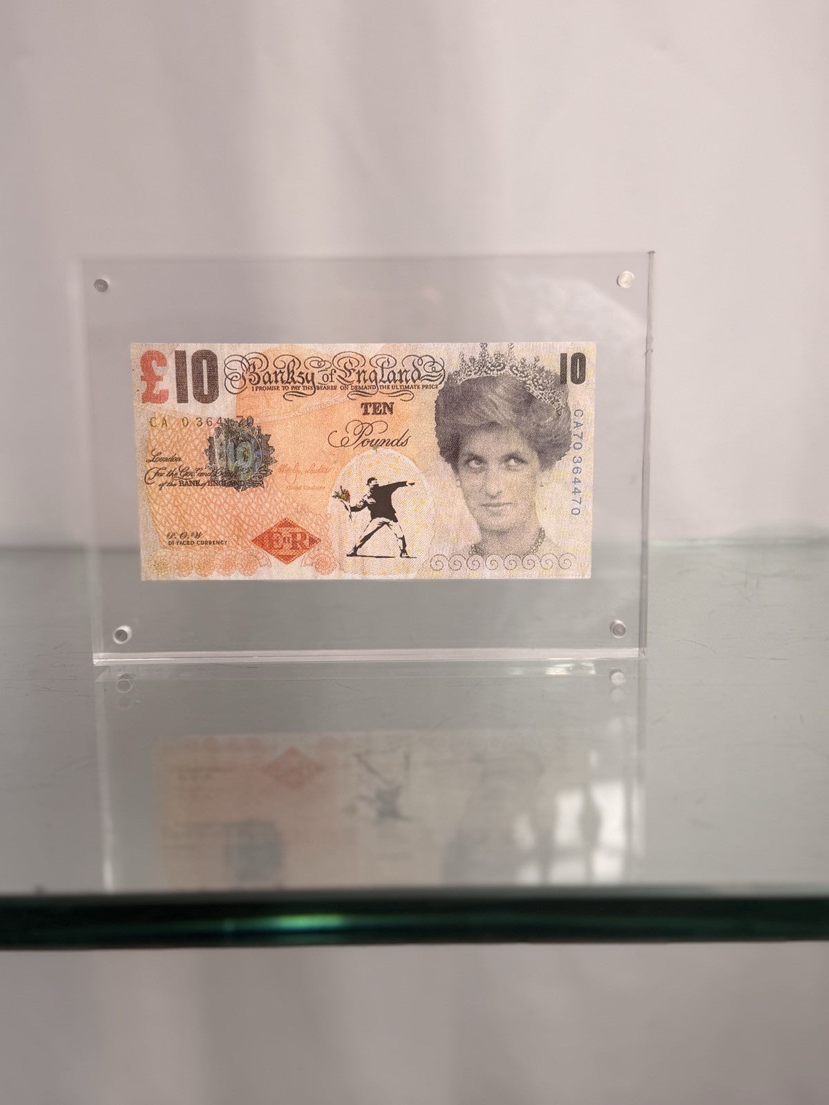 Banksy Di-Faced Tenner 10 Pound Note Princess Diana Framed Street Art