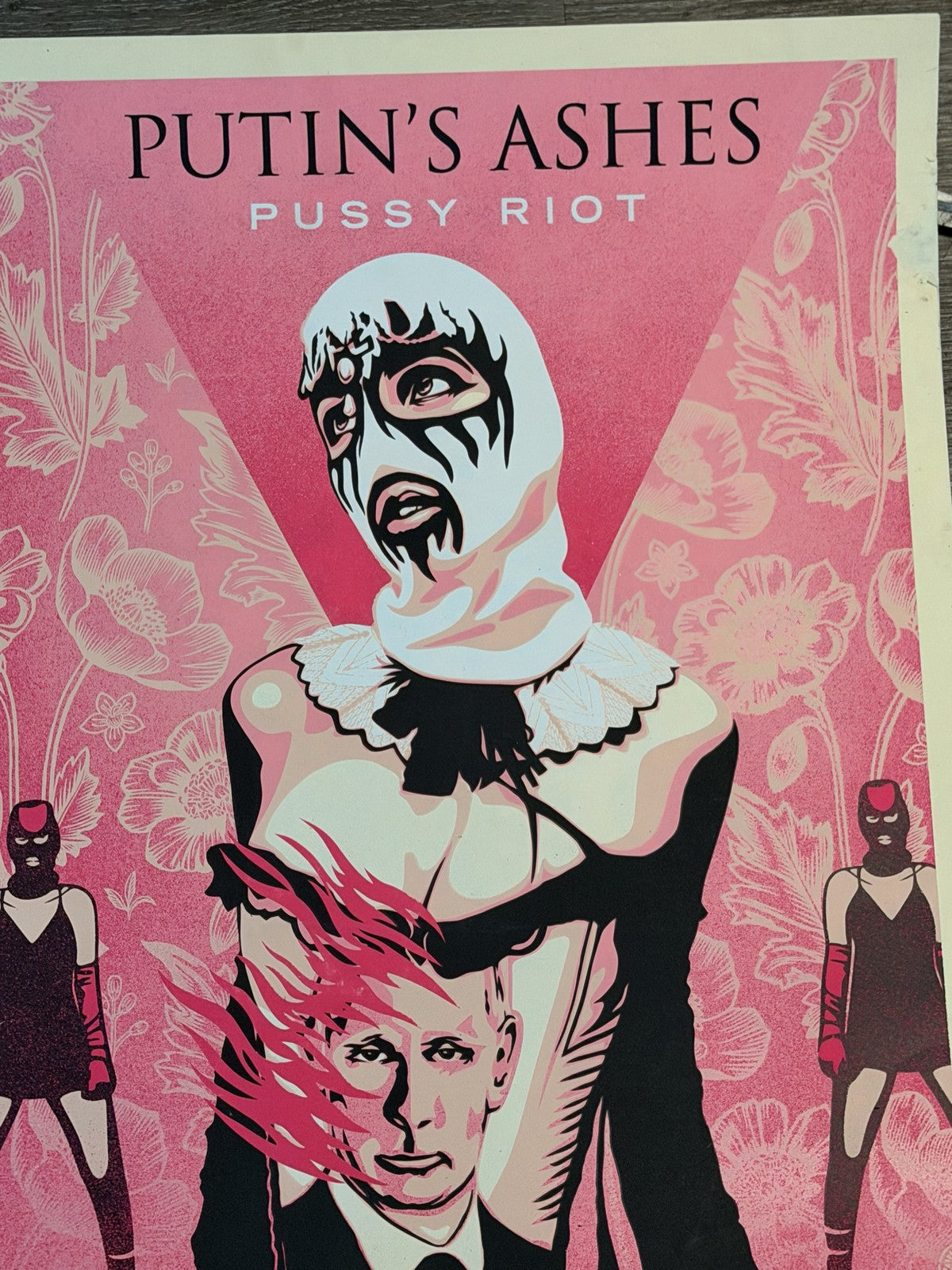Shepard Fairey Putin's Ashes Pussy Riot Signed Numbered 238/450 Screen Print