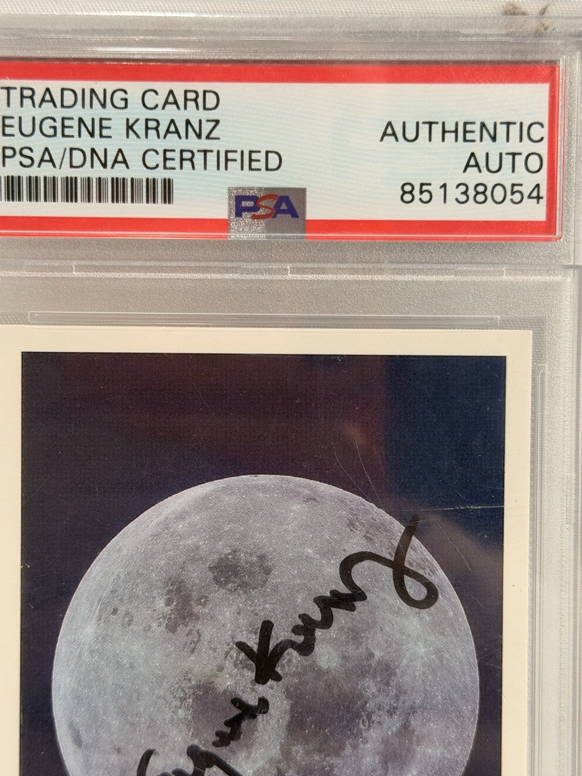 Gene Kranz Signed Apollo 11 Moon Card PSA/DNA NASA Flight Director Autograph