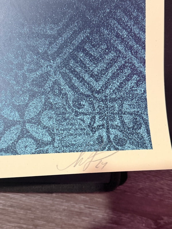 Shepard Fairey Bliss at the Cliff's Edge Signed Numbered Screen Print 2024 /550