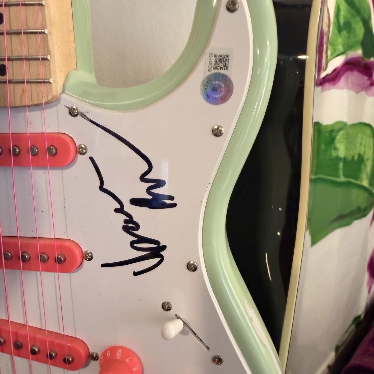 Isaac Brock Signed Mint Green Strat Guitar - JSA Authenticated Custom Model