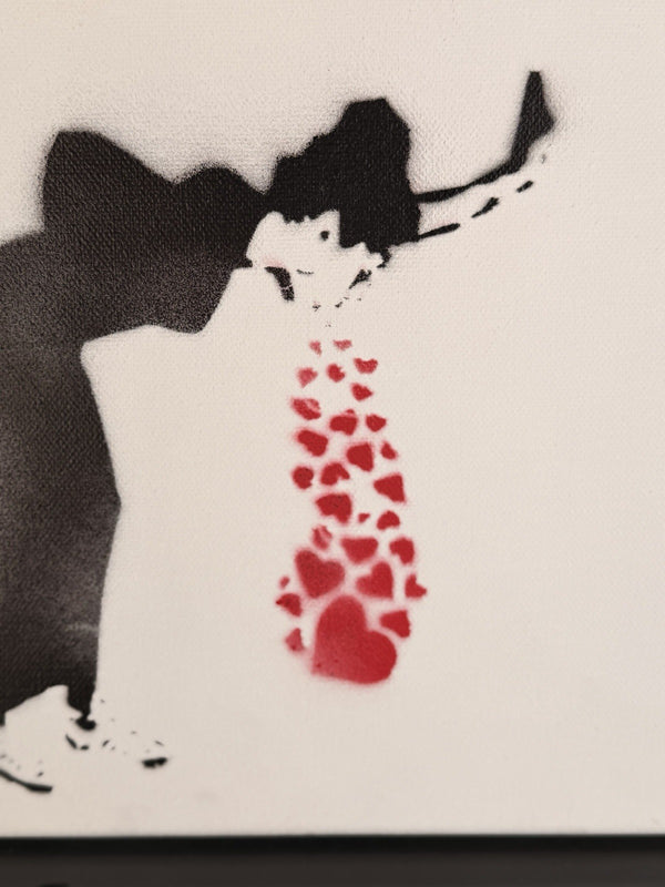 Banksy Dismaland Achieve Greatness 1/10 Signed Stencil Canvas 2015 Ticket