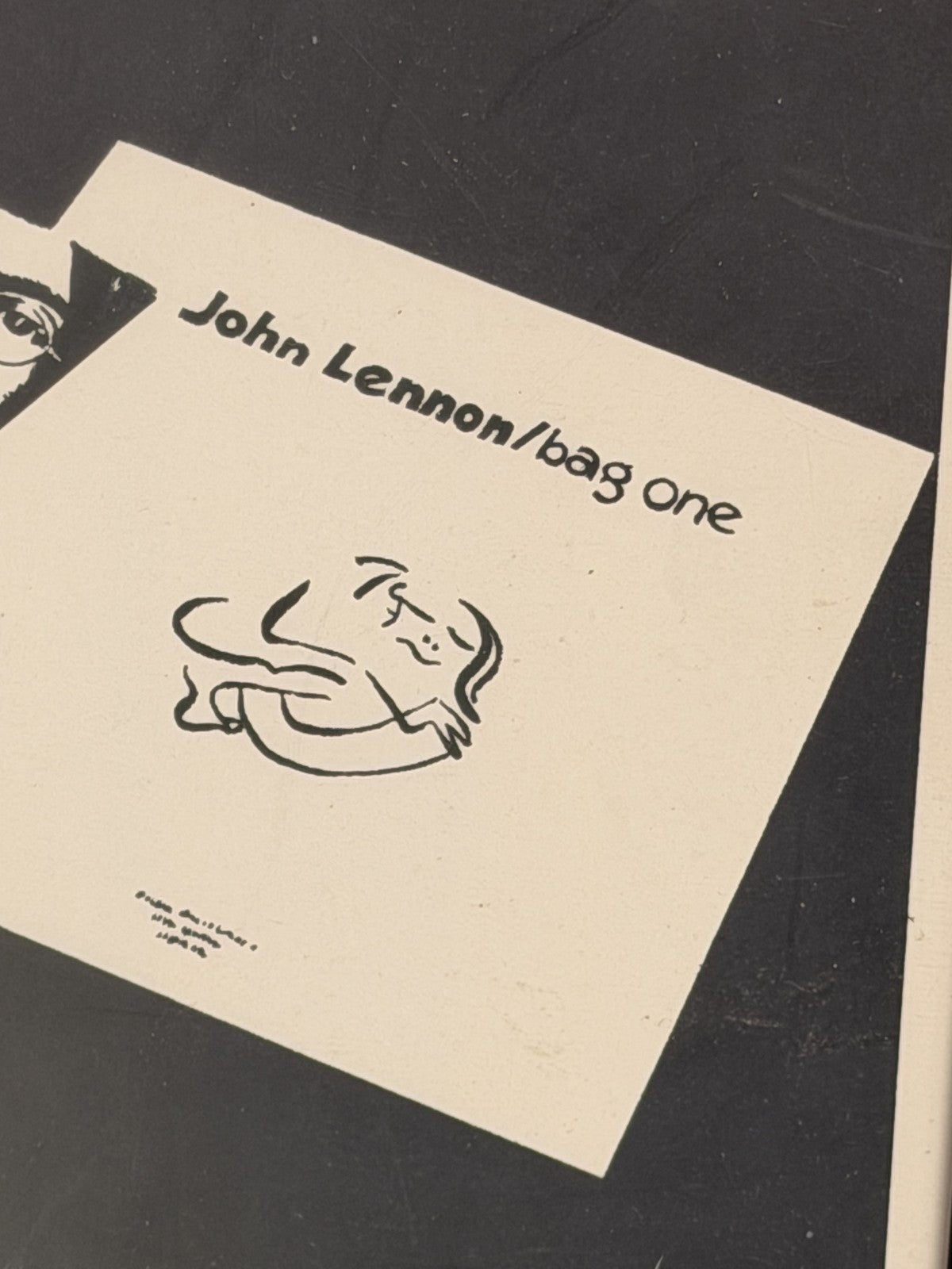 John Lennon Bag One Vintage Promo Print Erotic Lithographs Framed Beatles Art