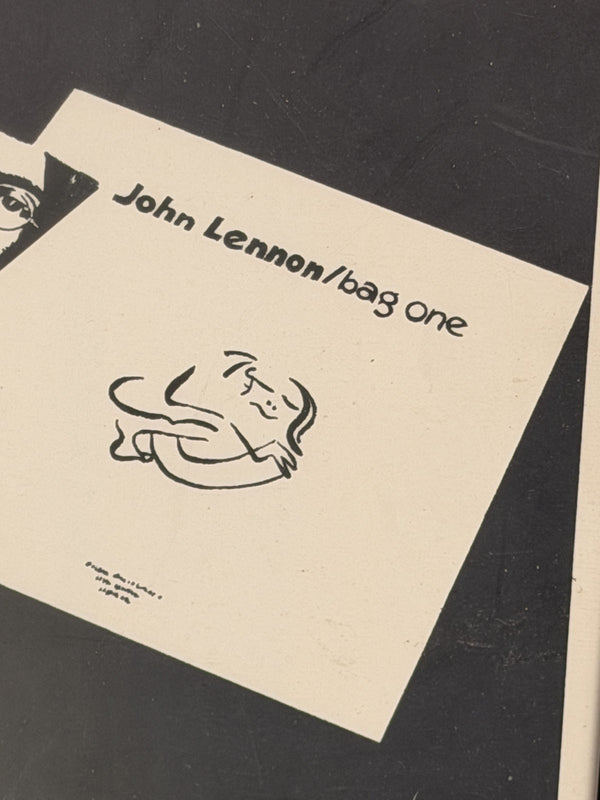 John Lennon Bag One Vintage Promo Print Erotic Lithographs Framed Beatles Art