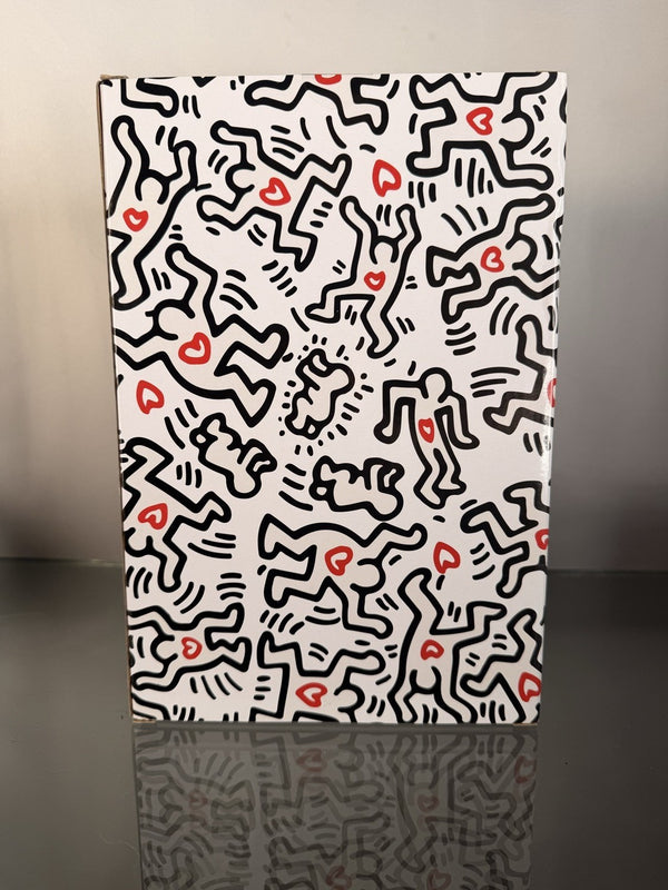 BE@RBRICK Keith Haring 400% + 100% Set Medicom Toy Bearbrick Foundation Art New