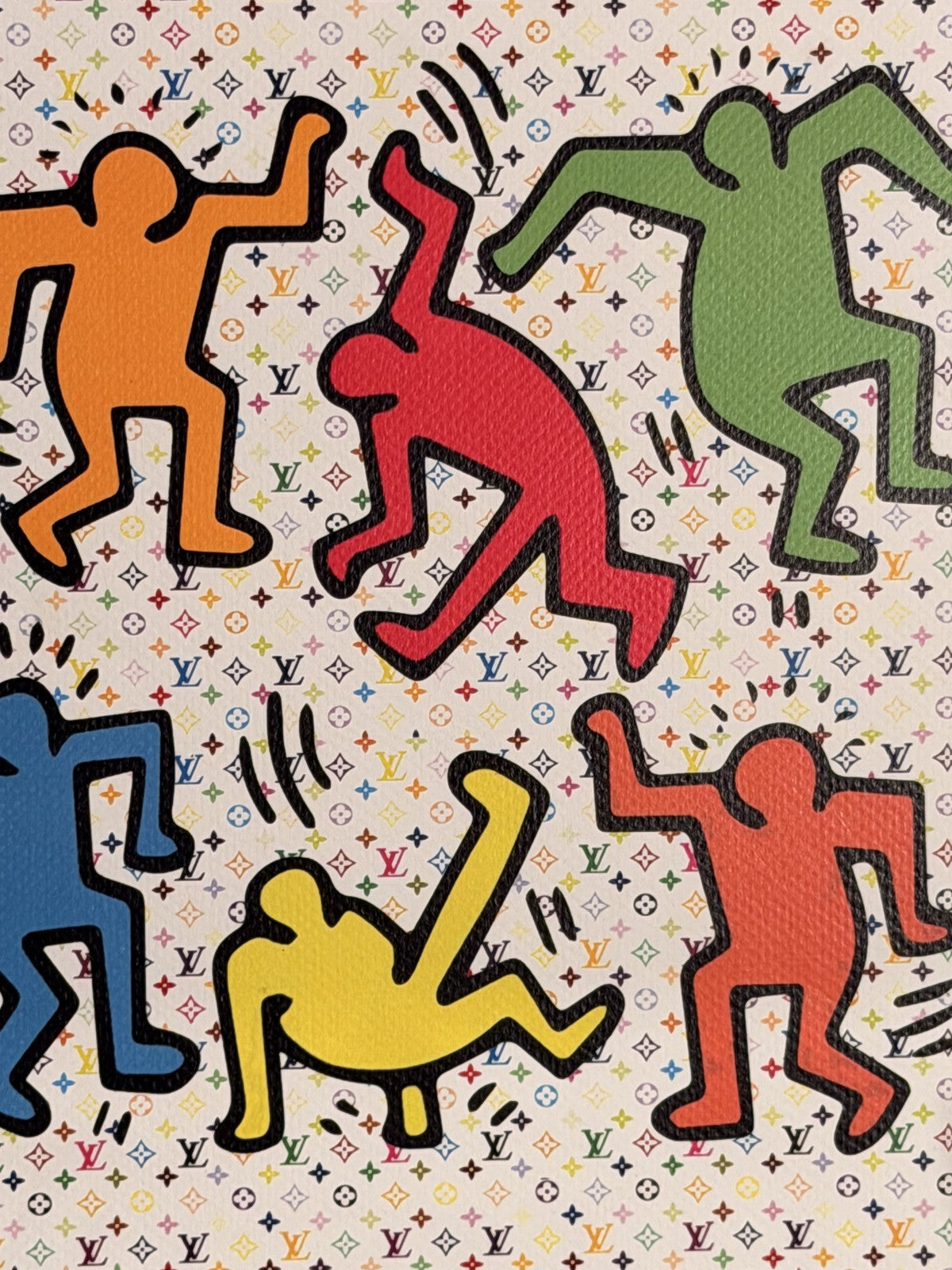 Death NYC Keith Haring Figures Louis Vuitton Signed Numbered LTD 100 FRAMED