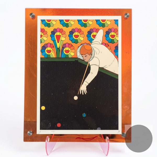 Death NYC Signed Ltd Edition Astronaut Pool Table Print x Murakami Flowers