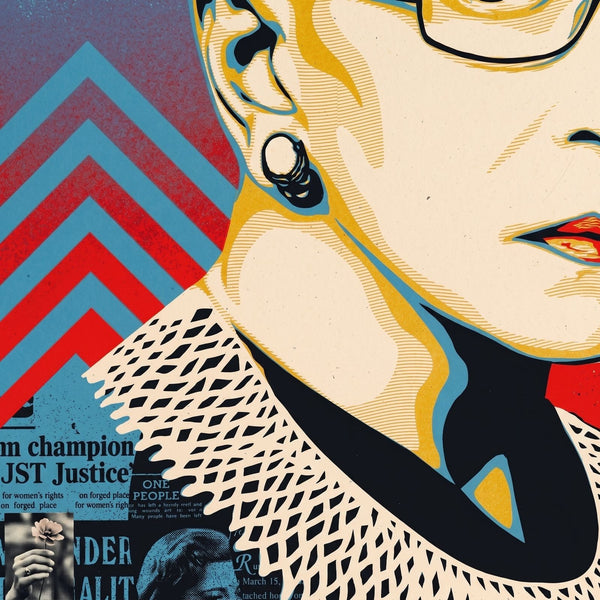 Shepard Fairey RBG A Champion of Justice Signed Limited Edition Print A/P 2021