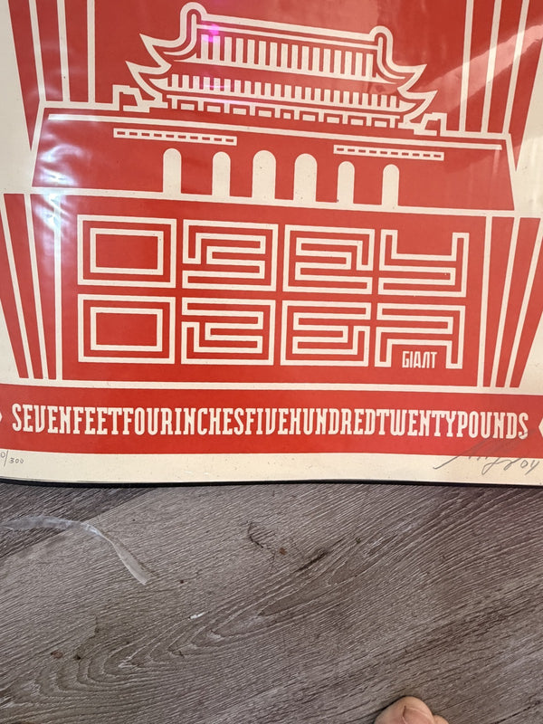 Shepard Fairey Chinese Banner Signed Numbered 20/300 Screen Print 2004 OBEY