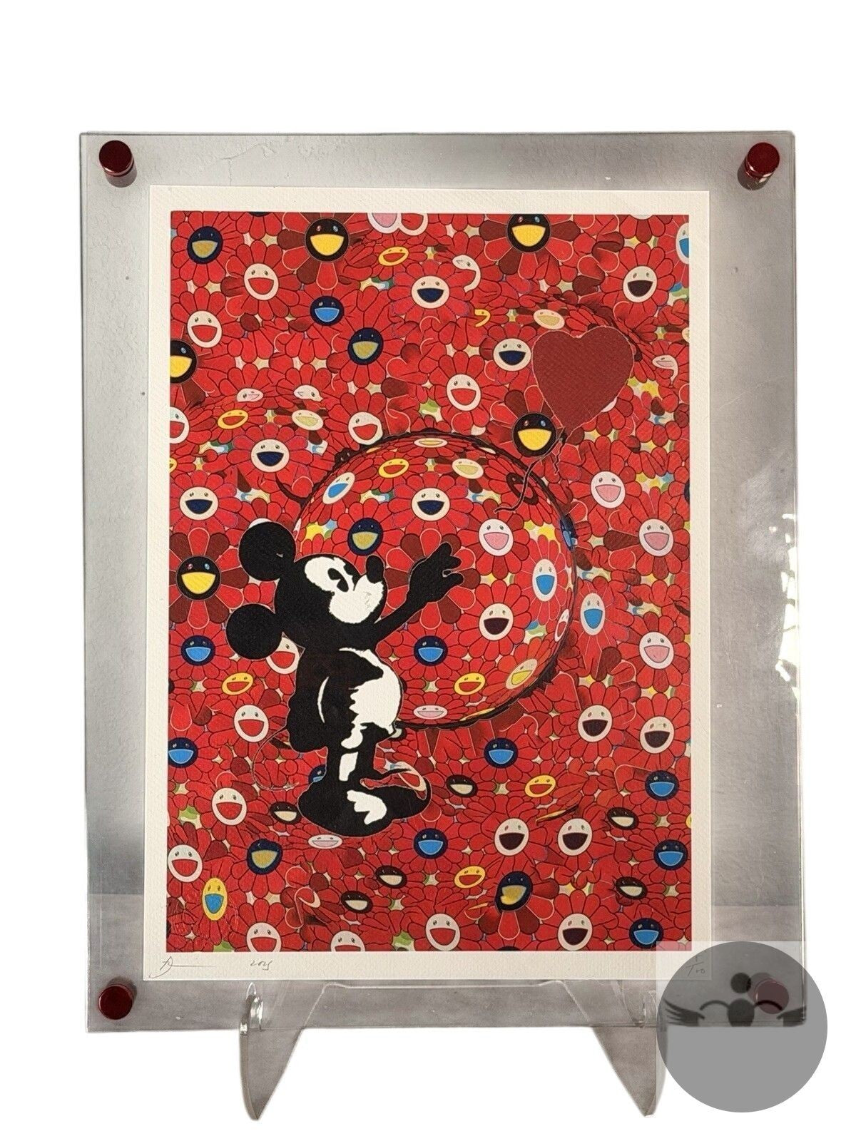 Death NYC — Print Mickey Mouse Murakami Flowers Banksy Heart 5/100