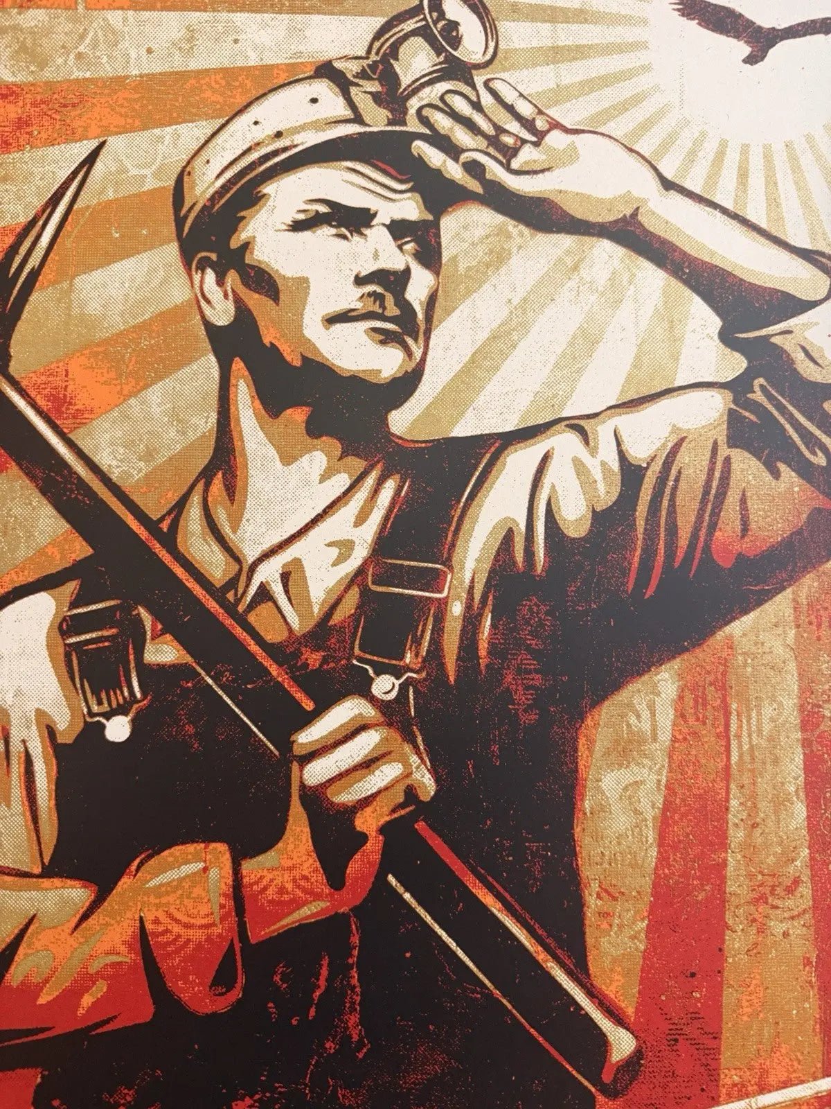 Shepard Fairery High Flyin' Bird,Does She Look Down - Signed + Numbeered - Gauntlet GalleryAMERICANA