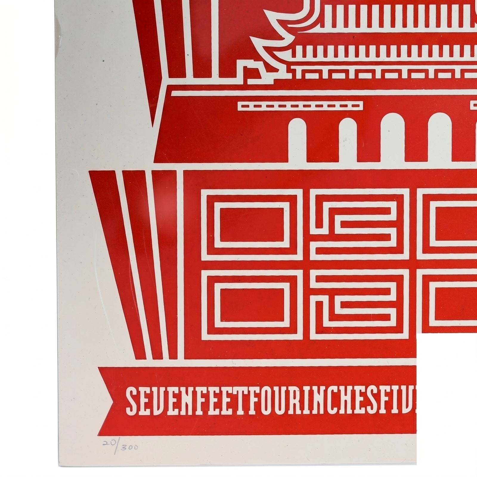 Shepard Fairey Chinese Banner Letterpress 2014 Obey Giant Signed Print - Gauntlet Gallery