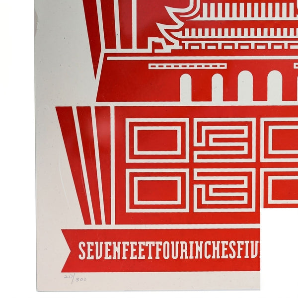 Shepard Fairey Chinese Banner Letterpress 2014 Obey Giant Signed Print - Gauntlet Gallery