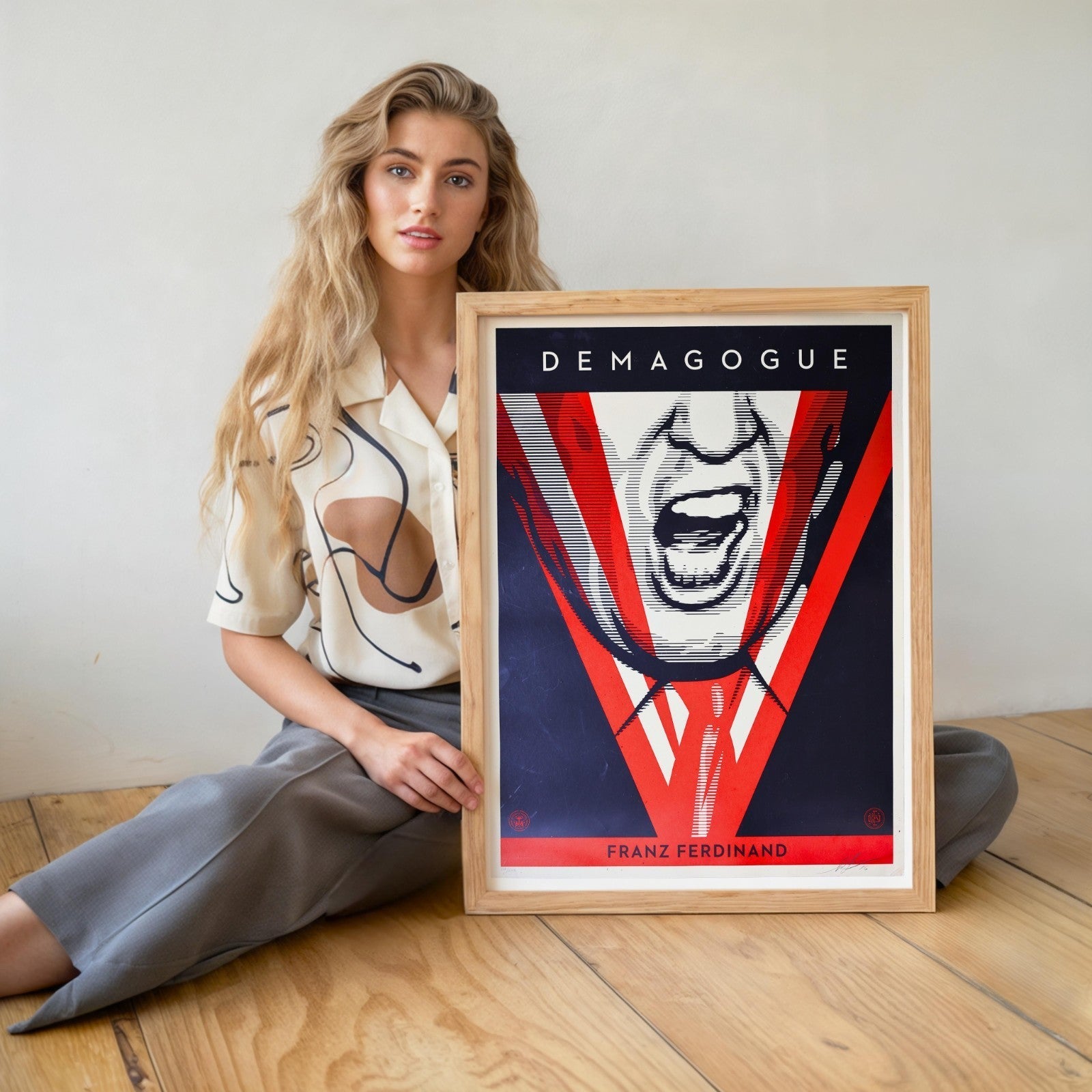 Shepard Fairey "DEMAGOGUE" 2016 Signed Limited Edition Screen Print 18x24 - Gauntlet Gallery