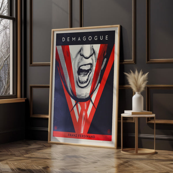 Shepard Fairey "DEMAGOGUE" 2016 Signed Limited Edition Screen Print 18x24 - Gauntlet Gallery