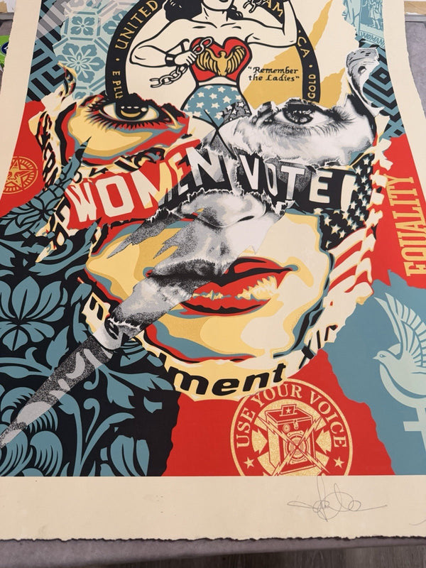 Shepard Fairey — Fairey x Chevrier Beauty Liberty Equality 2020 46/200 Screen - Gauntlet Gallery
