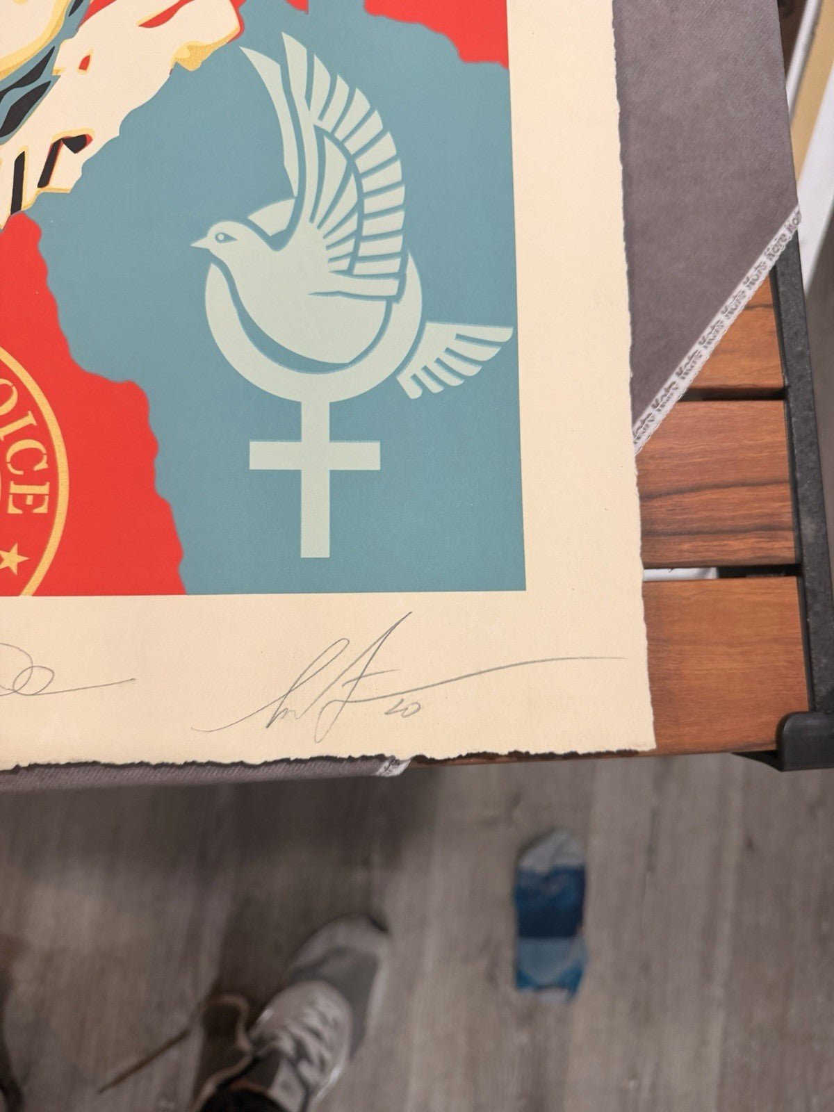 Shepard Fairey — Fairey x Chevrier Beauty Liberty Equality 2020 46/200 Screen - Gauntlet Gallery