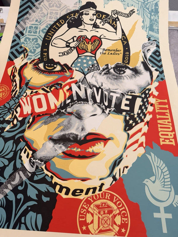 Shepard Fairey — Fairey x Chevrier Beauty Liberty Equality 2020 46/200 Screen - Gauntlet Gallery