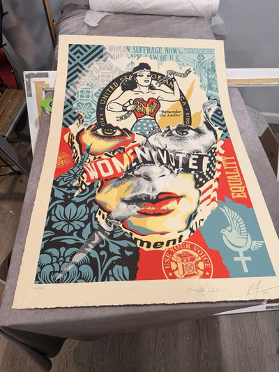 Shepard Fairey — Fairey x Chevrier Beauty Liberty Equality 2020 #46/200 Screen