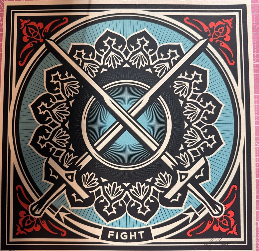 Shepard Fairey FIGHT Artist Proof AP Revolutionary Love 2021 Signed Print - Gauntlet Gallery