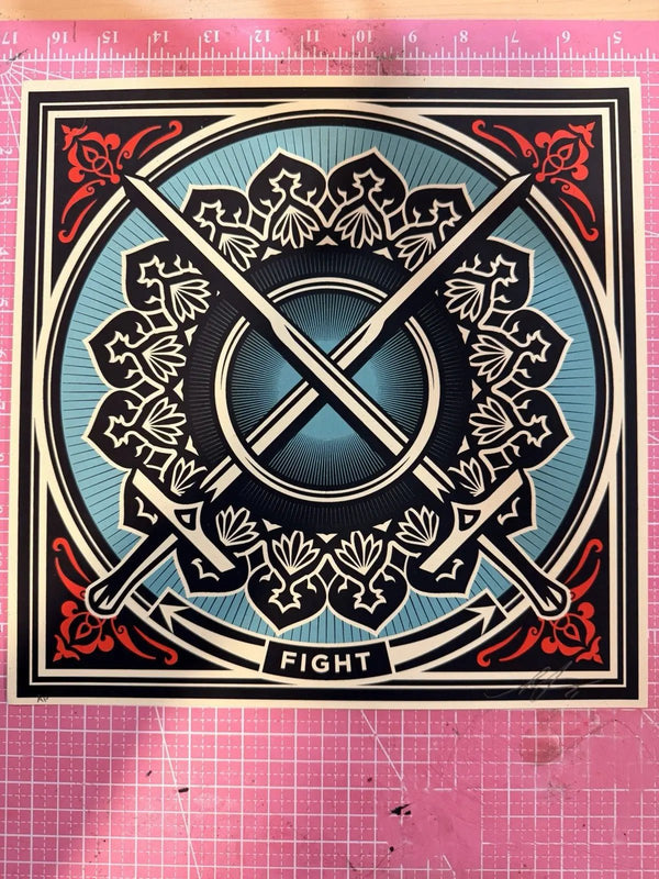 Shepard Fairey FIGHT Artist Proof AP Revolutionary Love 2021 Signed Print - Gauntlet GalleryGauntlet Gallery