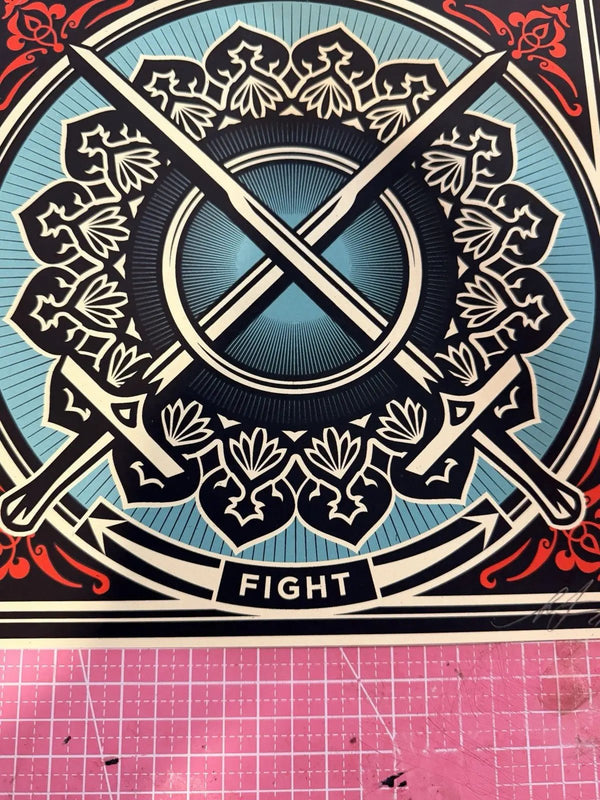 Shepard Fairey FIGHT Artist Proof AP Revolutionary Love 2021 Signed Print - Gauntlet GalleryGauntlet Gallery