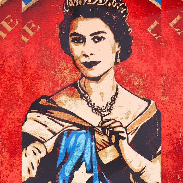 Shepard Fairey God Save the Queen Print 2012 Signed Edition 296/450 Obey Giant - Gauntlet Gallery