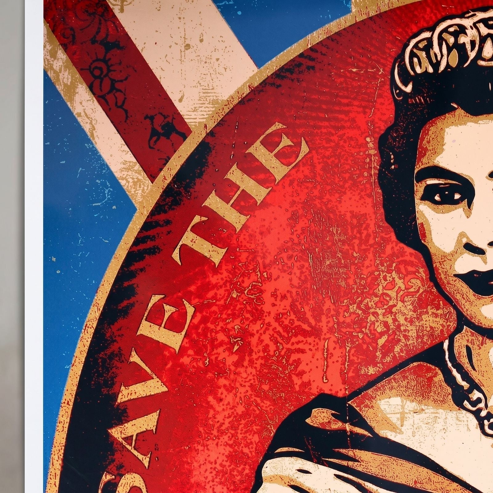 Shepard Fairey God Save the Queen Print 2012 Signed Edition 296/450 Obey Giant - Gauntlet Gallery