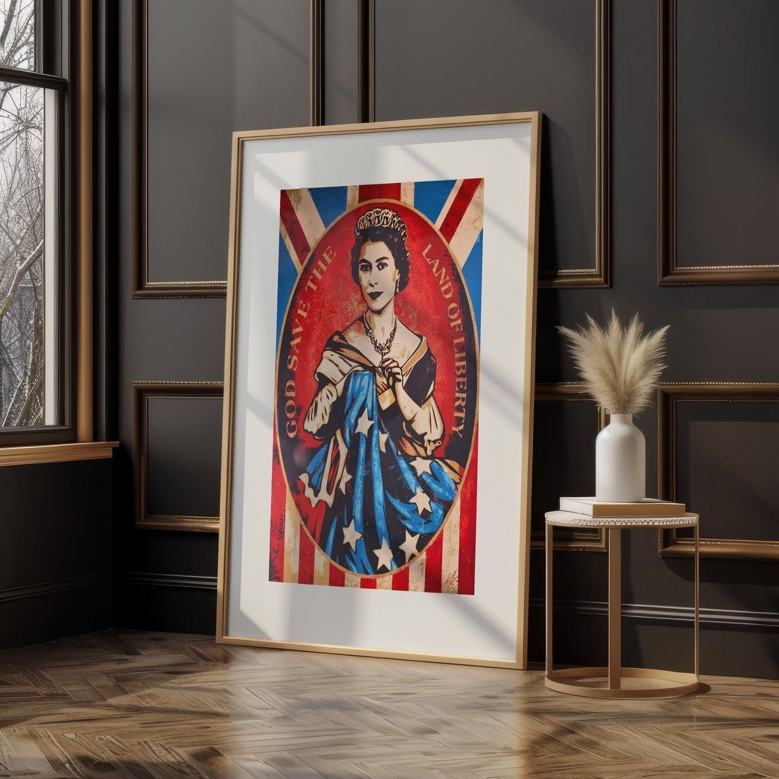 Shepard Fairey God Save the Queen Print 2012 Signed Edition 296/450 Obey Giant - Gauntlet Gallery