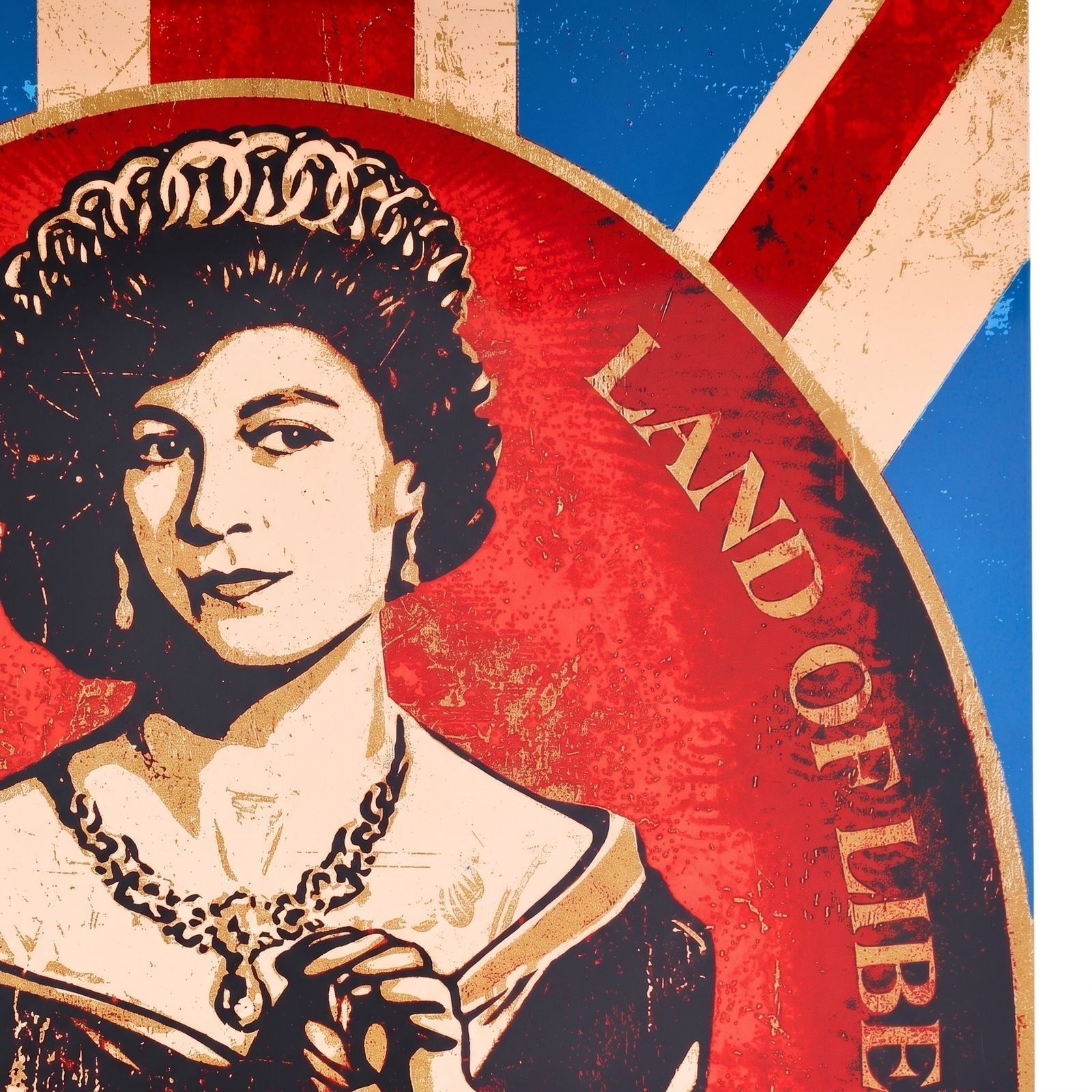Shepard Fairey God Save the Queen Print 2012 Signed Edition 296/450 Obey Giant - Gauntlet Gallery