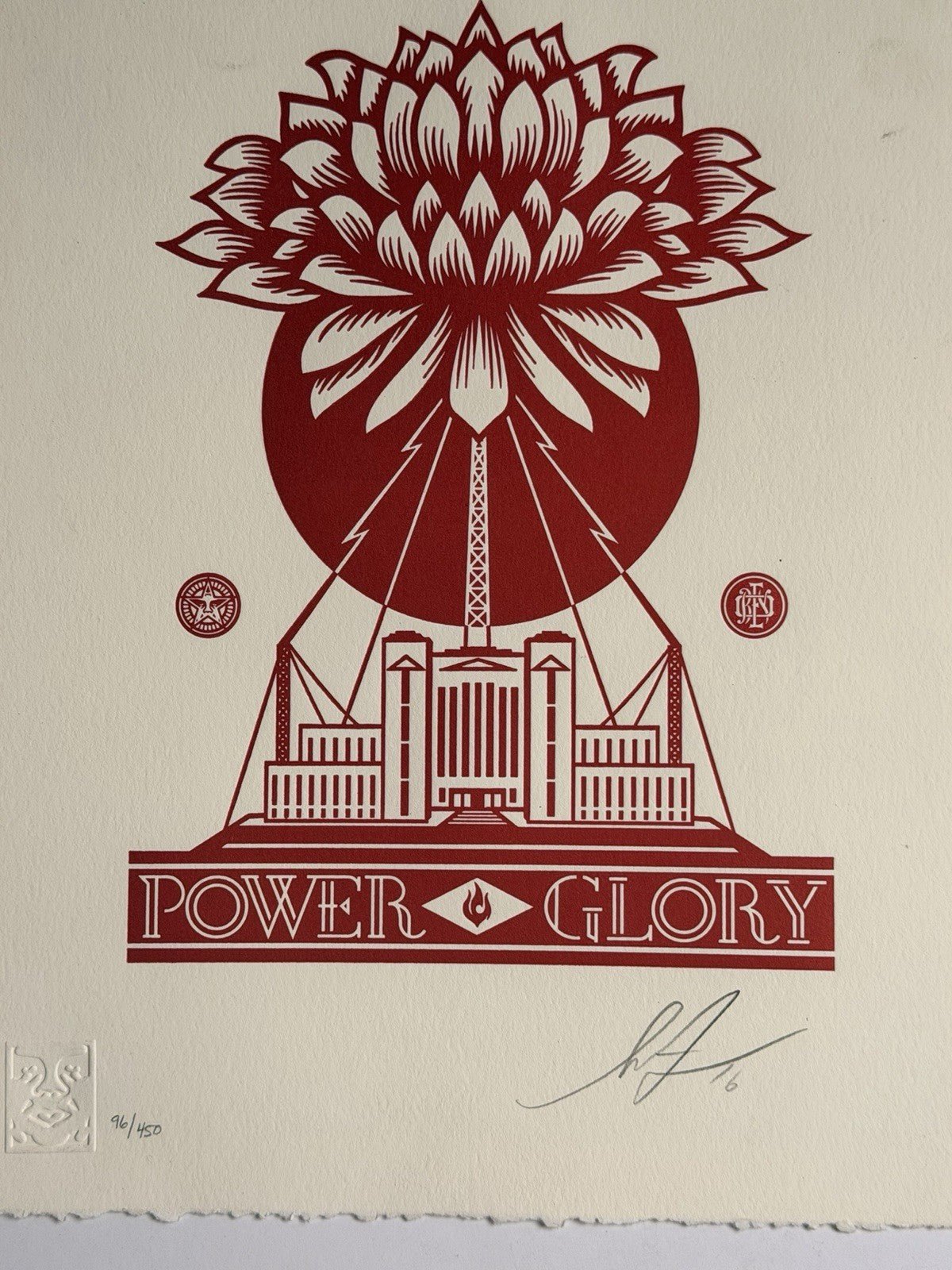 Shepard Fairey John Lennon NYC Peace Statue Liberty Signed OBEY Print 240/300 - Gauntlet Gallery