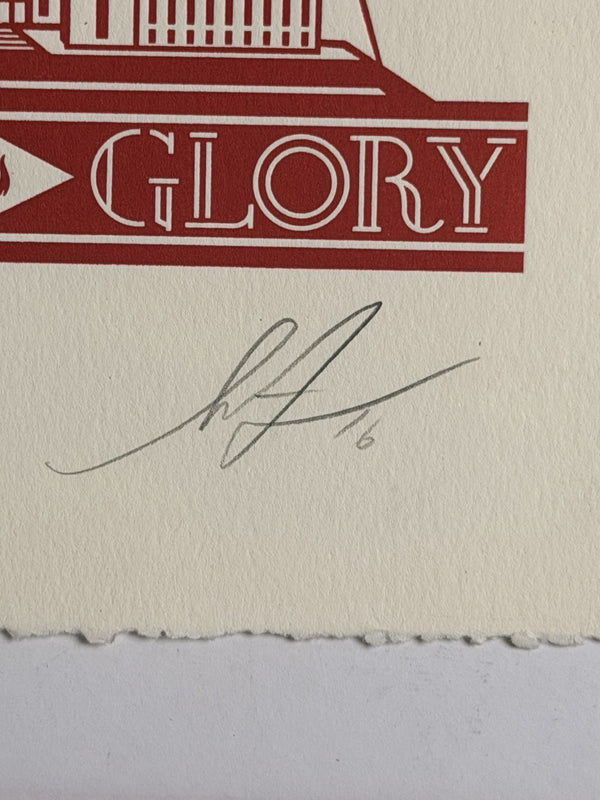 Shepard Fairey John Lennon NYC Peace Statue Liberty Signed OBEY Print 240/300 - Gauntlet Gallery