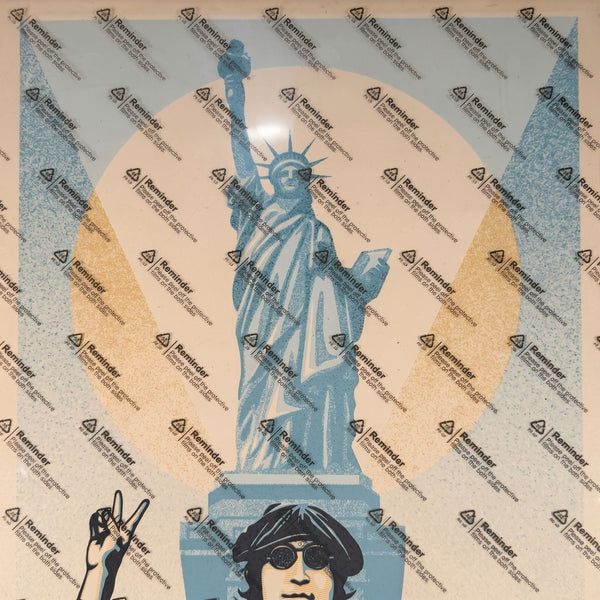 Shepard Fairey Lennon Peace Liberty Blue Signed Bob Gruen 240/300 OBEY 2023 - Gauntlet Gallery