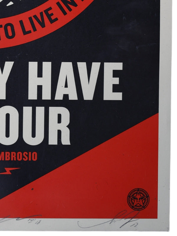 Shepard Fairey Let Fury Have the Hour Signed Limited Edition Film Poster 2013 - Gauntlet Gallery