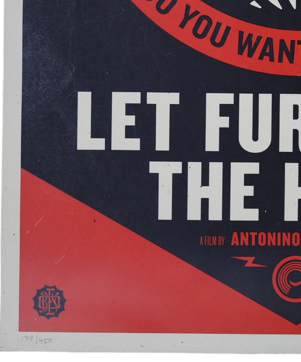 Shepard Fairey Let Fury Have the Hour Signed Limited Edition Film Poster 2013 - Gauntlet Gallery