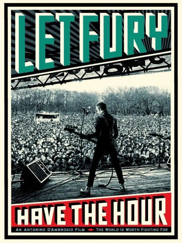 Shepard Fairey Let Fury Have the Hour Signed Print 2010 Joe Strummer OBEY Art - Gauntlet GalleryGauntlet Gallery