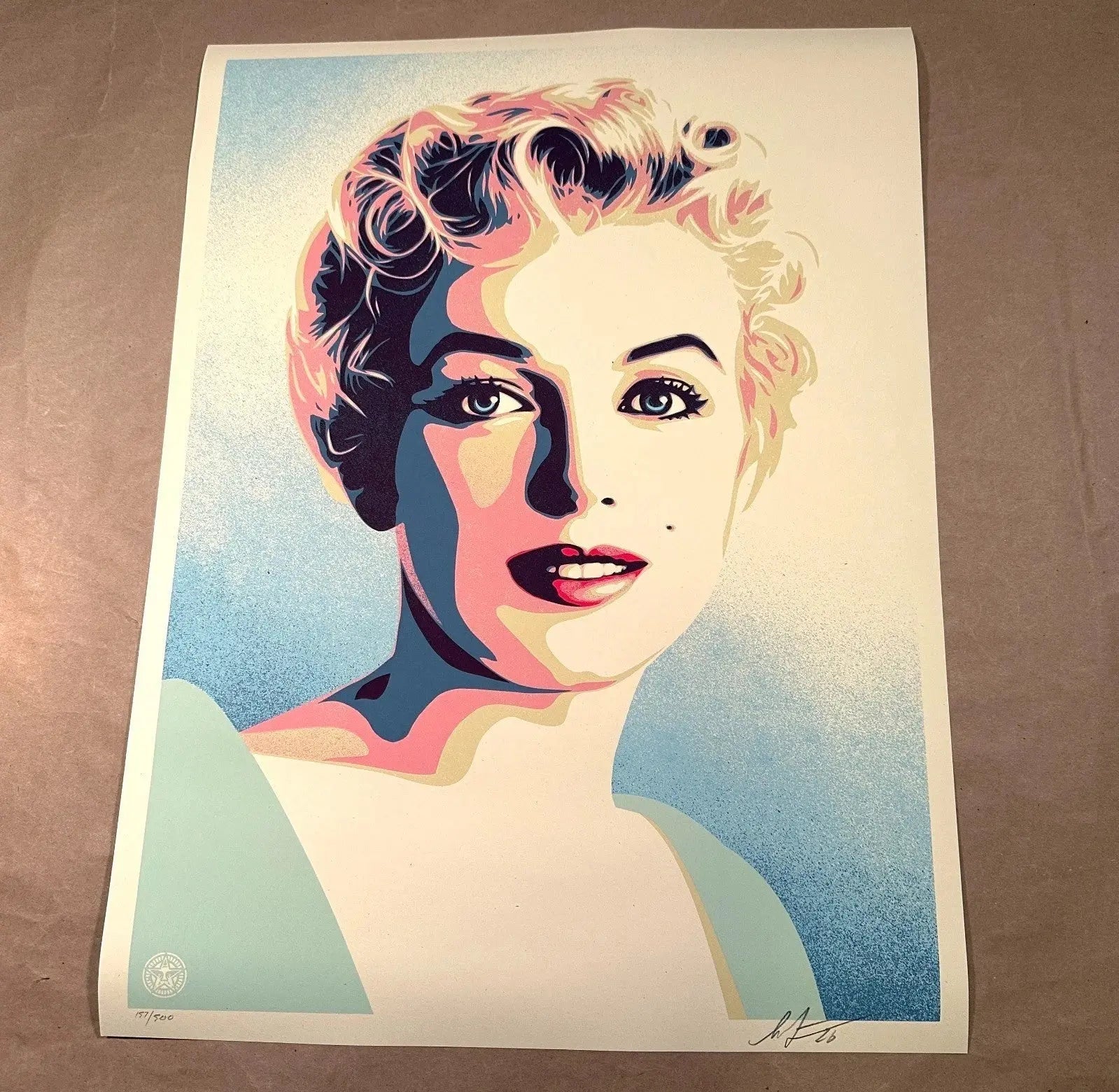 Shepard Fairey Marilyn Sunrise Signed Numbered Screen Print 335/500 OBEY 2026 - Gauntlet GalleryGauntlet Gallery