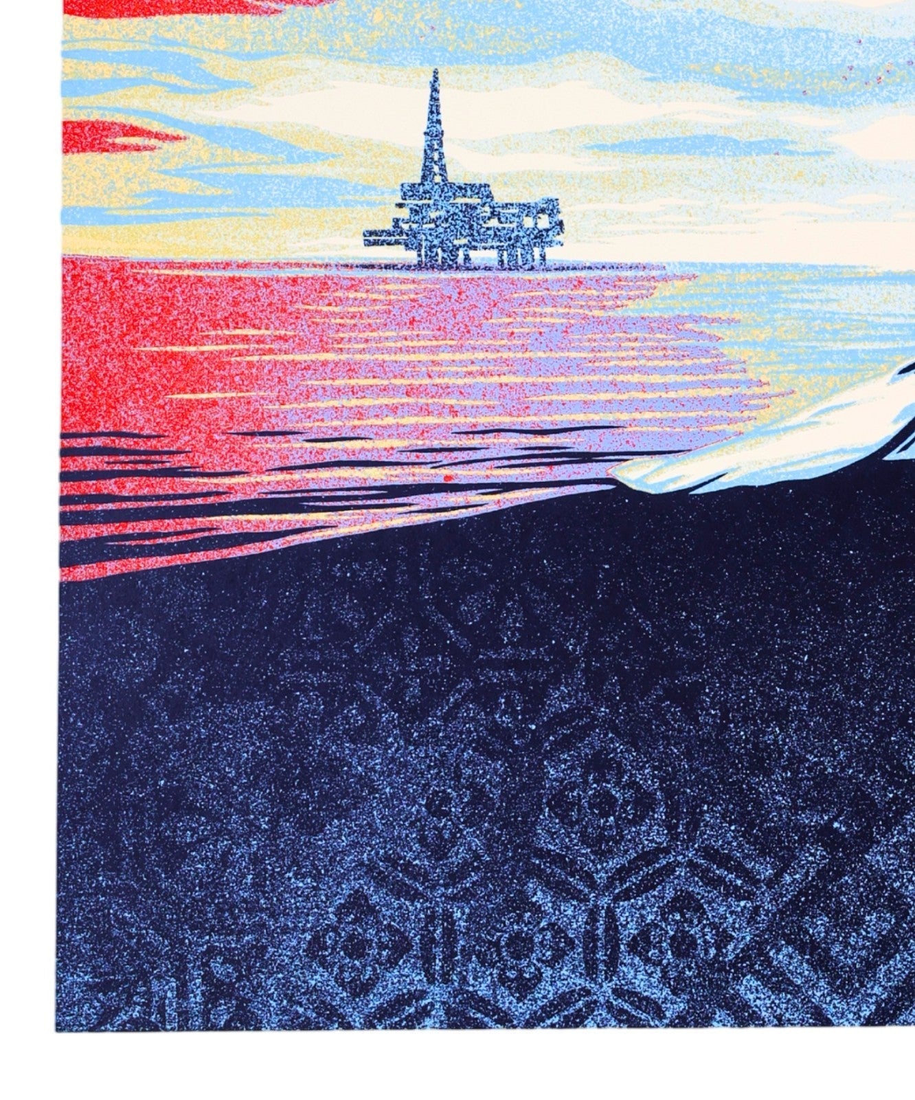 Shepard Fairey OBEY Bliss at the Cliff's Edge Screen Print S/N ed /550 2024 - Gauntlet Gallery