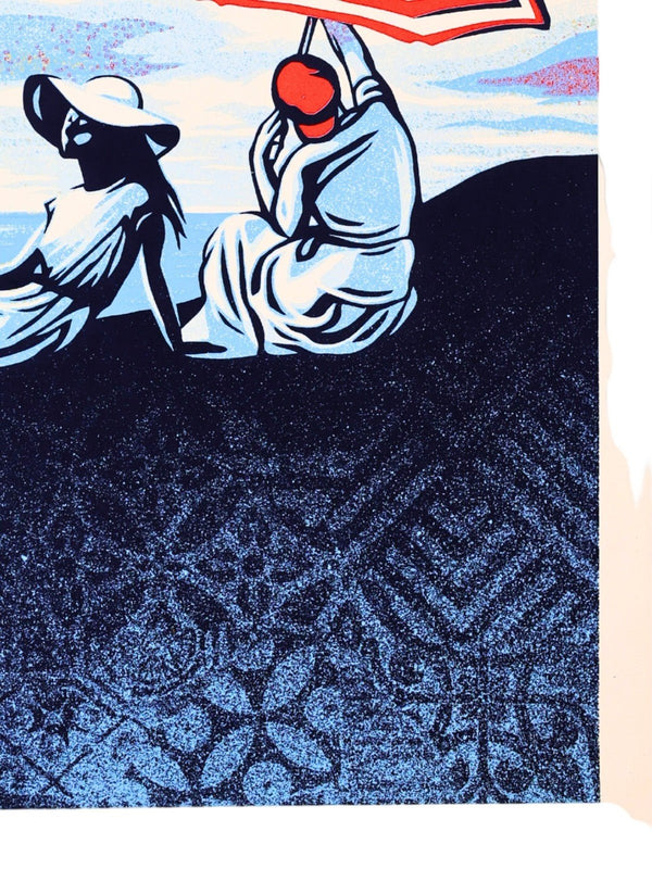 Shepard Fairey OBEY Bliss at the Cliff's Edge Screen Print S/N ed /550 2024 - Gauntlet Gallery