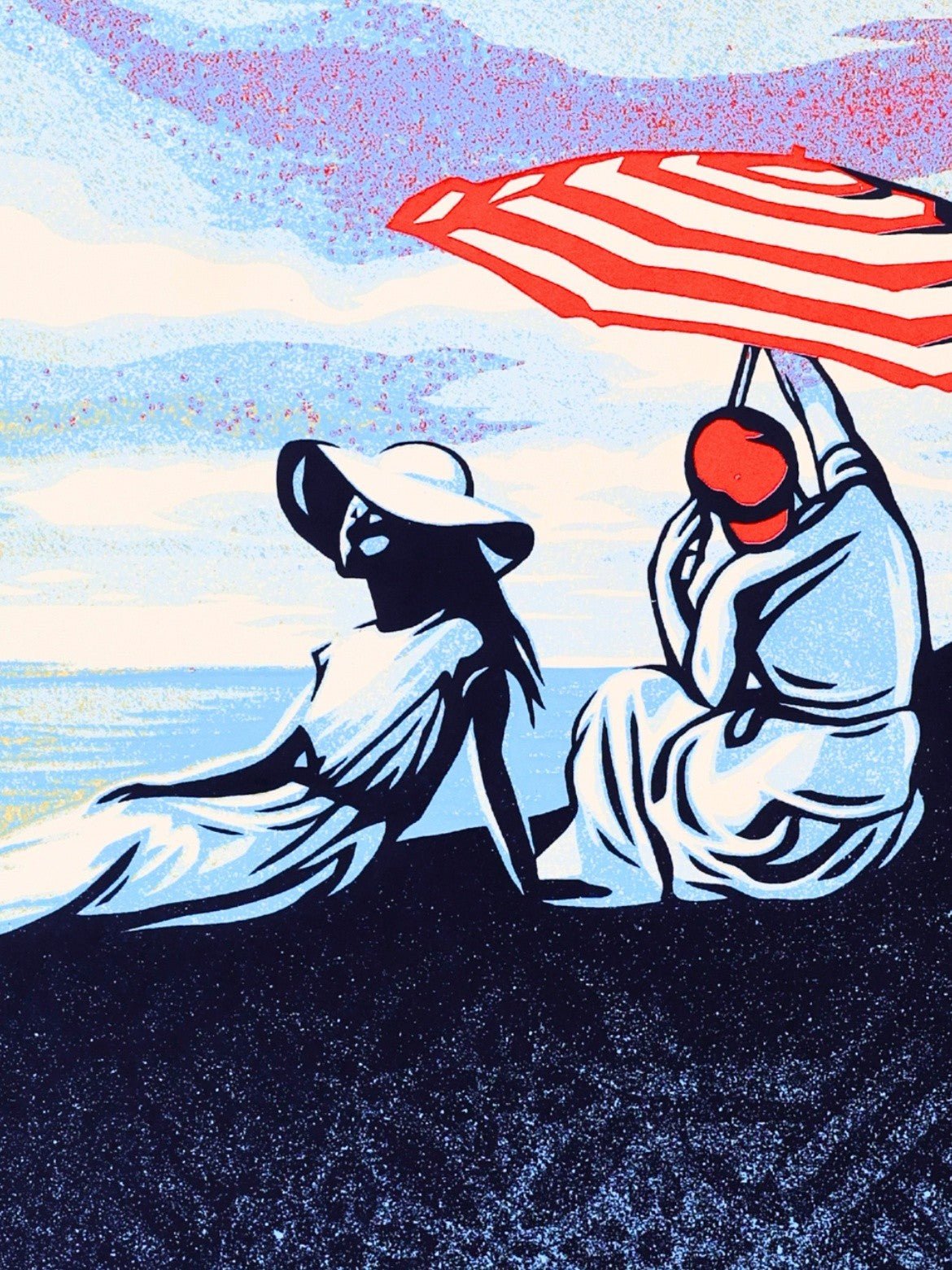 Shepard Fairey OBEY Bliss at the Cliff's Edge Screen Print S/N ed /550 2024 - Gauntlet Gallery