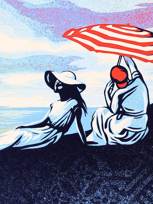 Shepard Fairey OBEY Bliss at the Cliff's Edge Screen Print S/N ed /550 2024 - Gauntlet Gallery