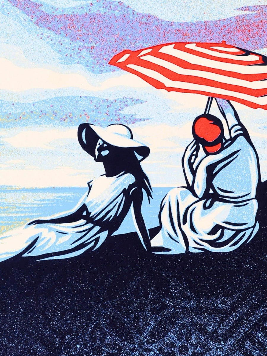 Shepard Fairey OBEY Bliss at the Cliff's Edge Screen Print S/N ed /550 2024 - Gauntlet Gallery