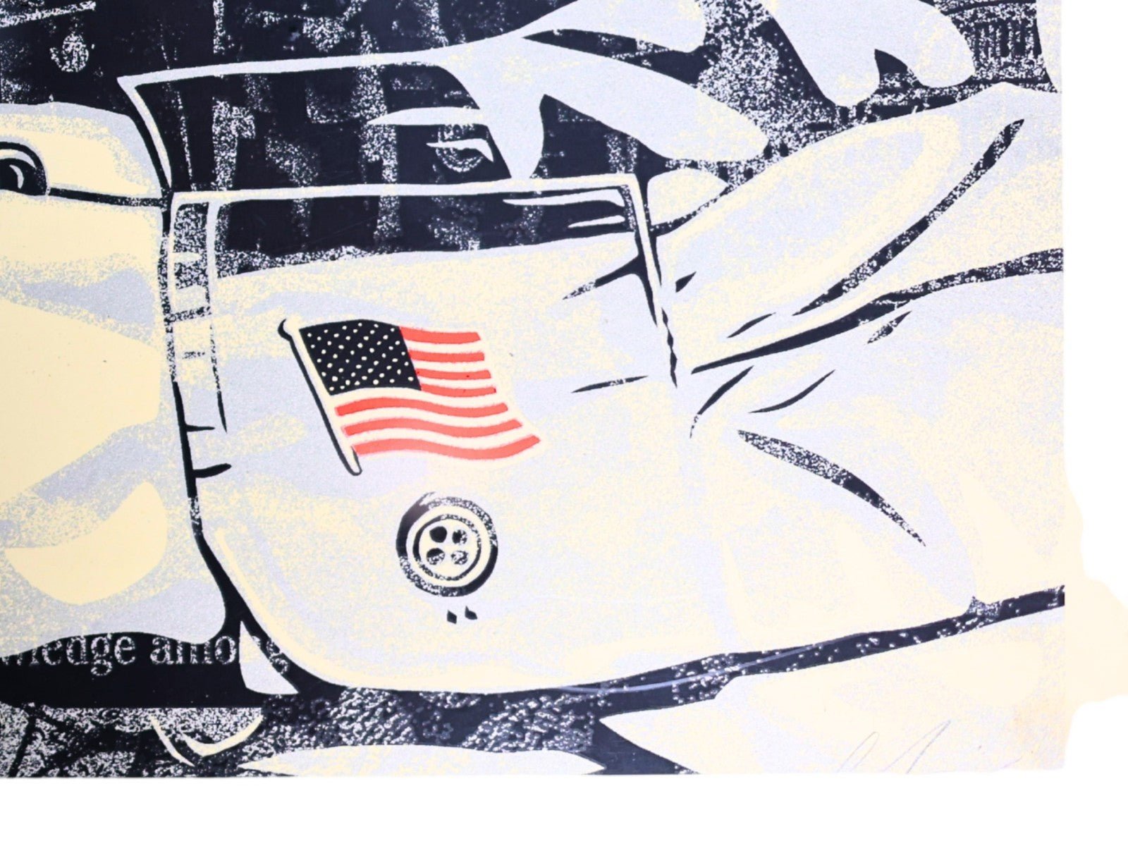 Shepard Fairey OBEY Democracy Under Siege Screen Print Signed 2021 281/800 - Gauntlet Gallery