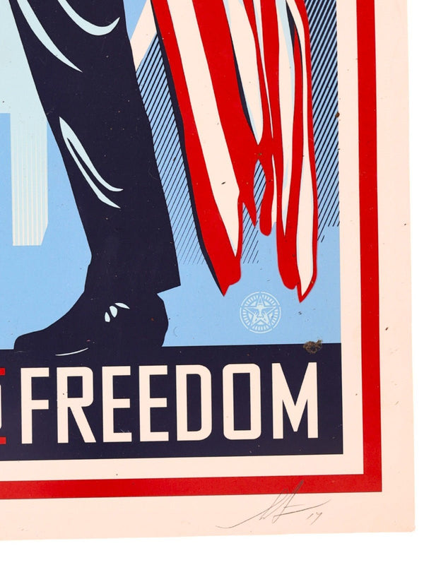 Shepard Fairey — OBEY Farewell to Freedom Stephen Colbert 2014 /500 - Gauntlet Gallery