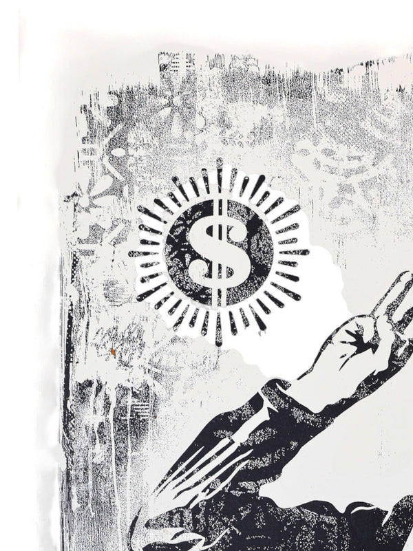 Shepard Fairey OBEY Freedom of Choice 2017 Signed /400 Damaged Stencil - Gauntlet Gallery
