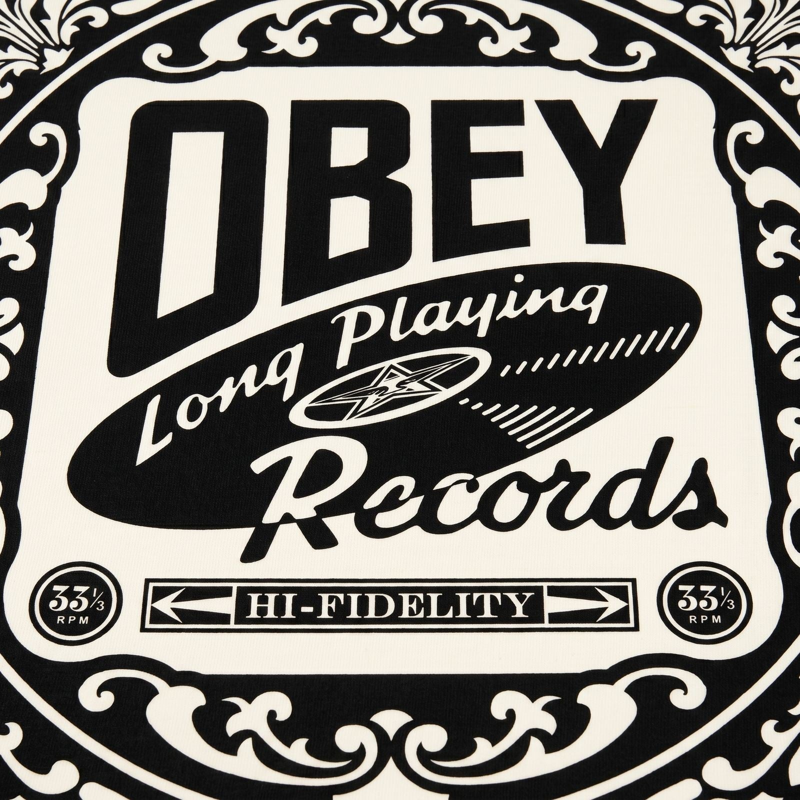 Shepard Fairey OBEY Long Playing Records Artist Proof AP Signed Screen Print - Gauntlet Gallery