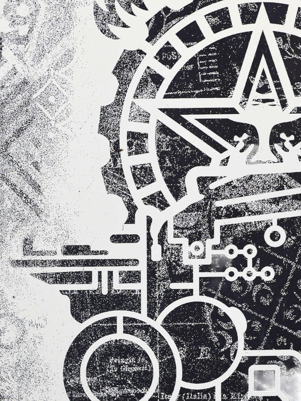 Shepard Fairey OBEY Printing Press 2017 Signed /400 Damaged Stencil Series - Gauntlet Gallery